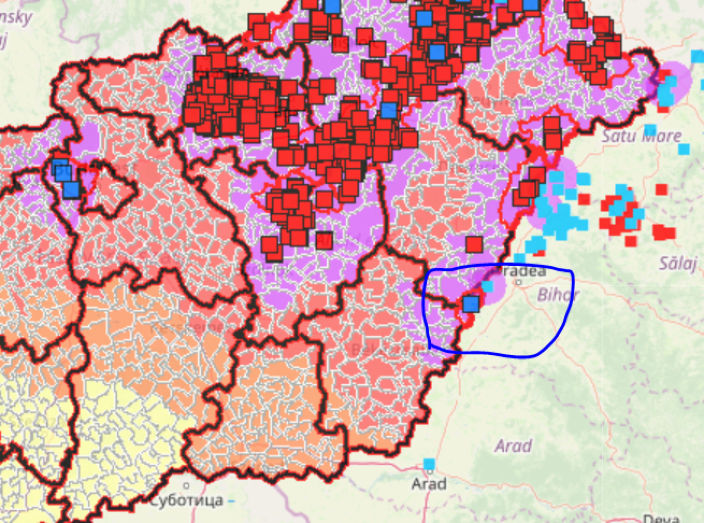 Békés megyében az ASP