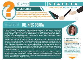 23. Staféta-Kiss Gerda állatorvos értékel